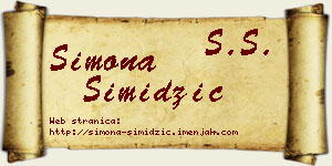Simona Simidžić vizit kartica